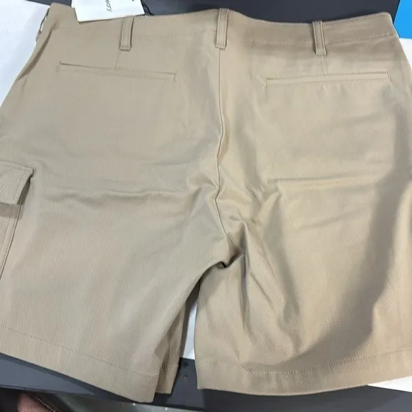 Theory Zaine Cargo Short in Bark Neoteric Twill streamlined cargo shorts new 36