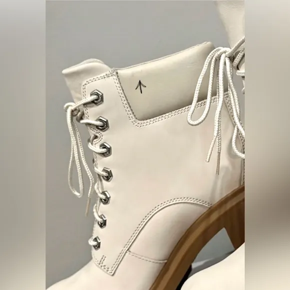 TIMBERLAND ALLINGTON HEIGHTS HIGH HEELED BOOTS IN NUBUCK WHITE