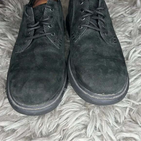 Timberland black suede lace up waterproof oxfords men’s shoe size 7.5