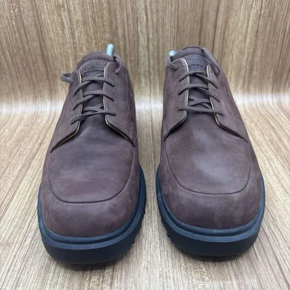 Timberland Brown Lace Up Oxfords Nubuck Leather Men’s 10.5 Wide