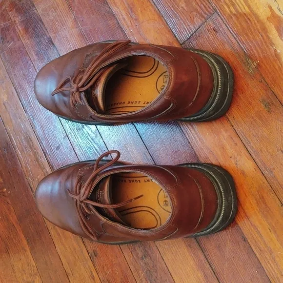 Timberland Comfort Zone Leather Wine Brown Oxfords Sz 10