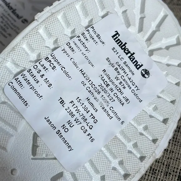 Timberland Humus Bay Canvas Oxford Slip-On Sneaker Size US 7