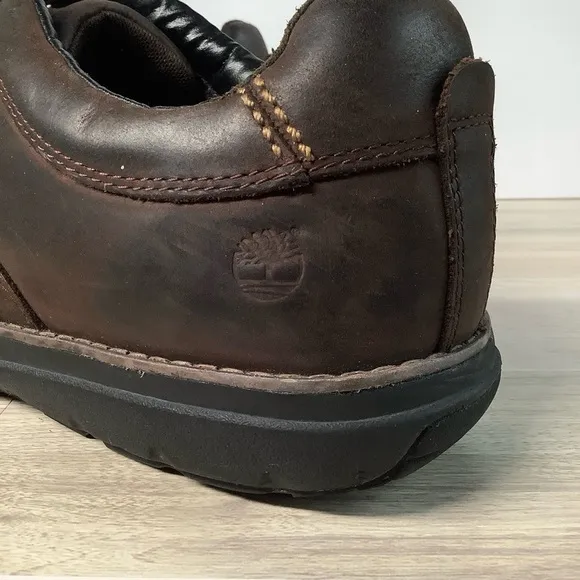 TIMBERLAND Men Leather Anti-Fatigue Shoe Brown Lace-up Oxford Casual Work Travel