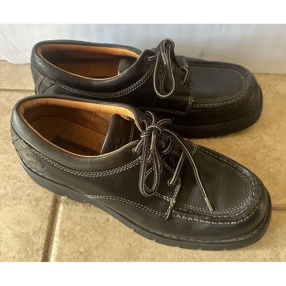 Timberland Mens Oxfords Black Leather 86030 Lace Up Shoes Waterproof 11.5M‎