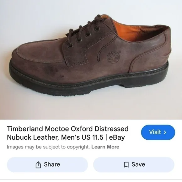 Timberland Moctoe Oxfords Leather Shoes men’s size 11.5