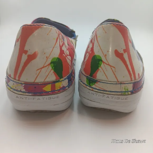 Timberland Pro Slip Resistant Splatter Paint Womens Work Shoes Clogs size 7