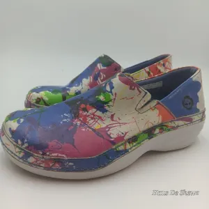 Timberland Pro Slip Resistant Splatter Paint Womens Work Shoes Clogs size 7