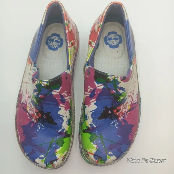 Timberland Pro Slip Resistant Splatter Paint Womens Work Shoes Clogs size 7