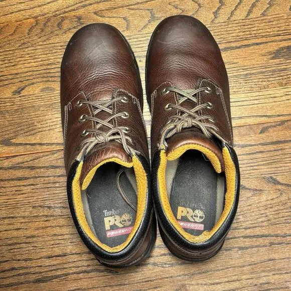 Timberland Pro Titan Brown Leather Alloy Toe Work Oxfords Men’s 11.5 47028