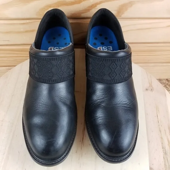 Timberland PRO436 Riveter Black Slip On Work Alloy Toe Shoes Clogs Women's 11M