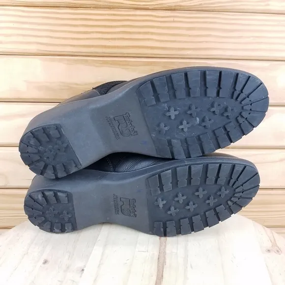 Timberland PRO436 Riveter Black Slip On Work Alloy Toe Shoes Clogs Women's 11M