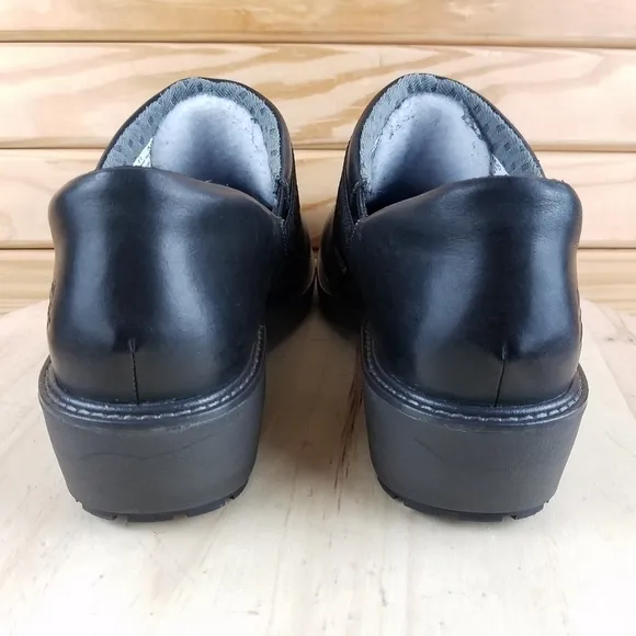 Timberland PRO436 Riveter Black Slip On Work Alloy Toe Shoes Clogs Women's 11M