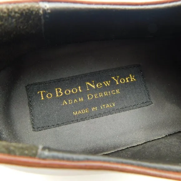 TO BOOT NEW YORK Dark Brown Leather Cap Toe Lace-up Oxfords Shoes 10