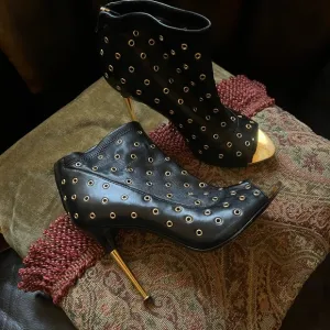 Tom Ford Open Toe Grommet Bootie Size 6.5