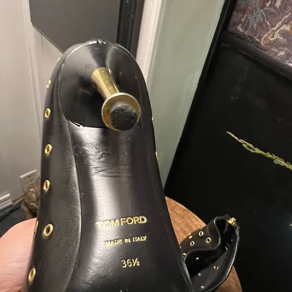 Tom Ford Open Toe Grommet Bootie Size 6.5