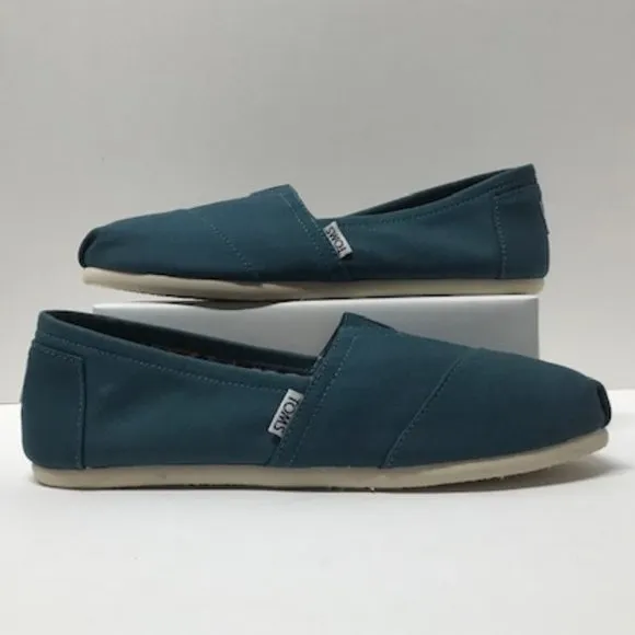 TOMS Alpargata Classics Slip-ons in Balsam Green Canvas