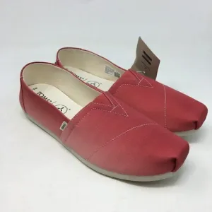 Toms Women Shoe Pink Size 9.5 Alpargata Gradiant Canvas Organic Cotton S…