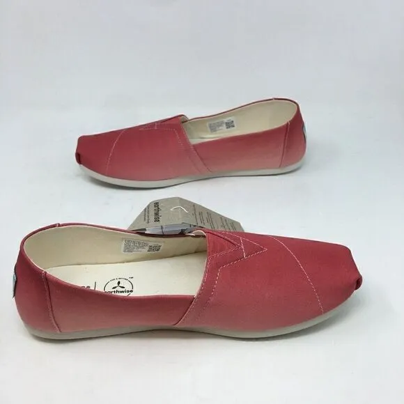 Toms Women Shoe Pink Size 9.5 Alpargata Gradiant Canvas Organic Cotton S…