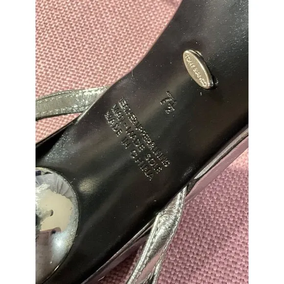 Tony Bianco Myra Sandals in Gunmetal Glimmer 7.5 New with Box Womens High Heels