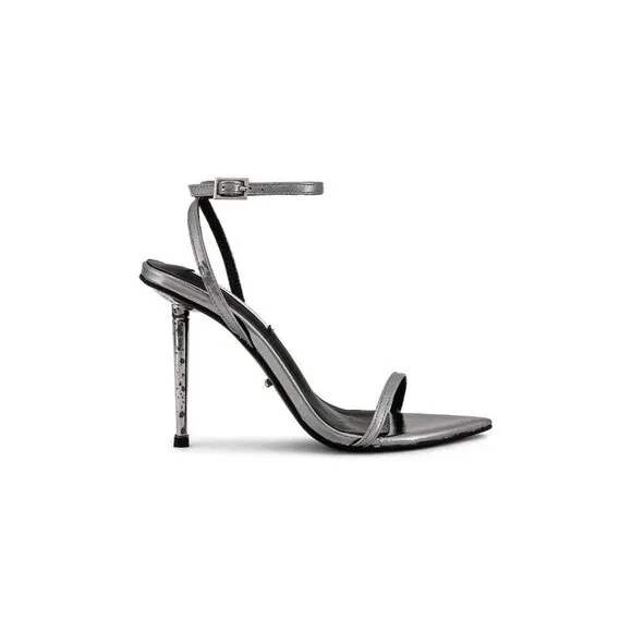 Tony Bianco Myra Sandals in Gunmetal Glimmer 7.5 New with Box Womens High Heels