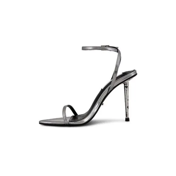 Tony Bianco Myra Sandals in Gunmetal Glimmer 7.5 New with Box Womens High Heels