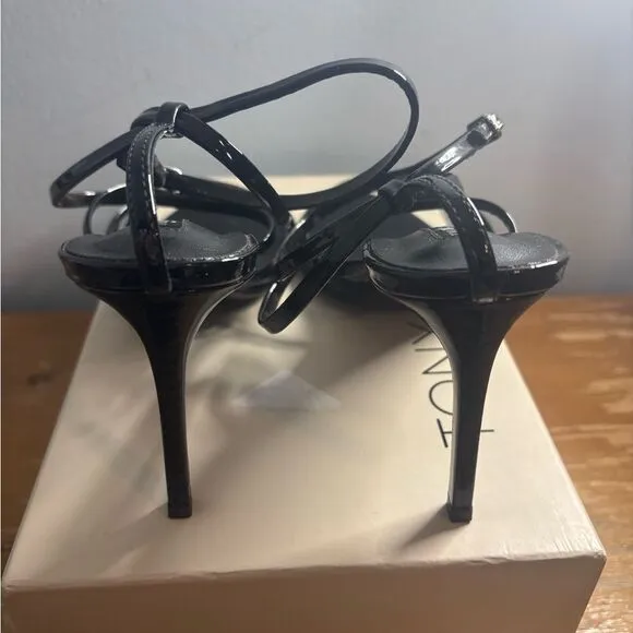 Tony bianco MAJORCA BLACK PATENT leather heel size 9 NEW IN BOX