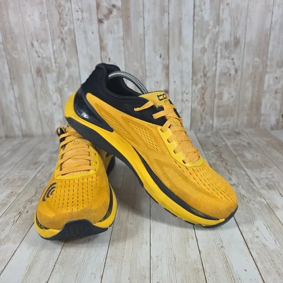Topo‎ Athletic UltraFly 3 Running Shoes Lightweight Cushioned Yellow Black 10.5