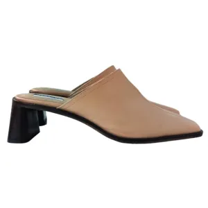TOPSHOP Leather Juke Tan Mules EU 40/US 9.5
