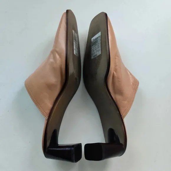 TOPSHOP Leather Juke Tan Mules EU 40/US 9.5