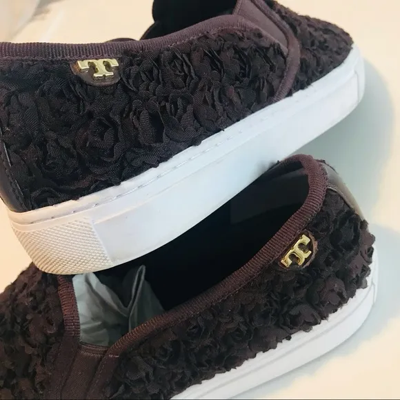 TORY BURCH | 9 | Rosette |Slip on Platform Sneaker