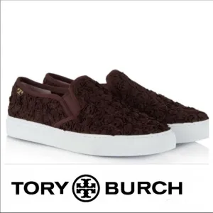 TORY BURCH | 9 | Rosette |Slip on Platform Sneaker