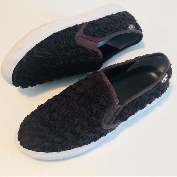 TORY BURCH | 9 | Rosette |Slip on Platform Sneaker
