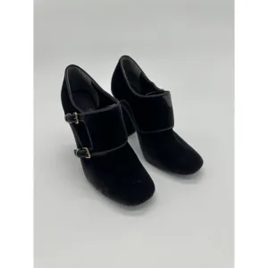Tory Burch Black Velvet Heels Size 7.5M