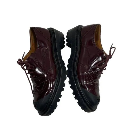 Tory Burch Brogue Lug-Sole Oxfords 8.5 – Preppy Fall Holiday Vibes