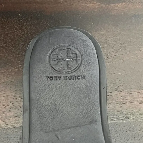 TORY BURCH EMBELLISHED GENUINE SHEARLING SLIDE SLIPPER BLACK SZ 6 NEW W/OUT BOX