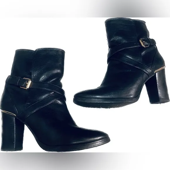 Tory Burch moto booties with block heel