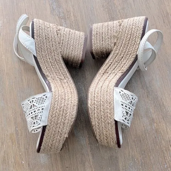 Tory Burch Roselle Platform Espadrille Sandal Size 5.5