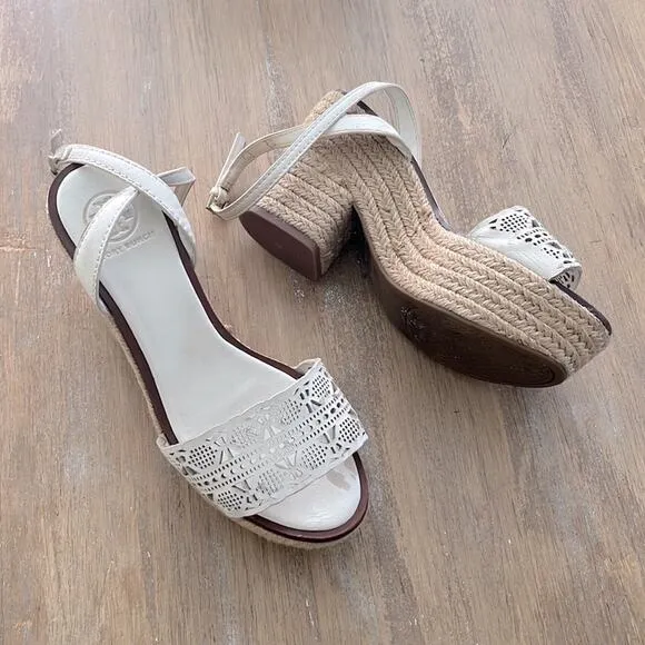 Tory Burch Roselle Platform Espadrille Sandal Size 5.5