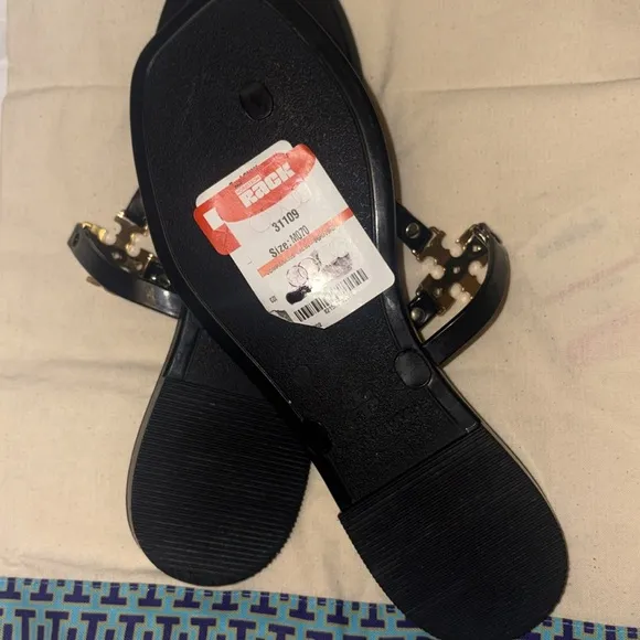 Tory Burch Roxanne Jelly T-bar Slide Sandal Size 7 NWT $ 198.00