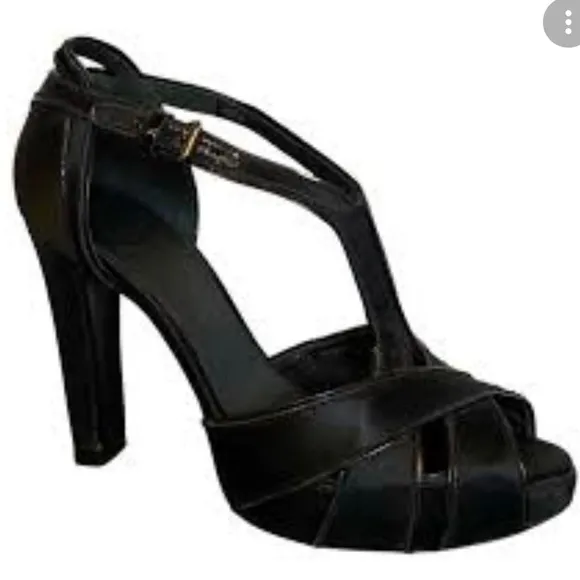 Tory Burch Strap Block Heels Size: 9