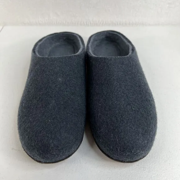 Tova Size 45 US 11 Slippers Baatar Merino Wool Norwegian Breathable Slip On Navy