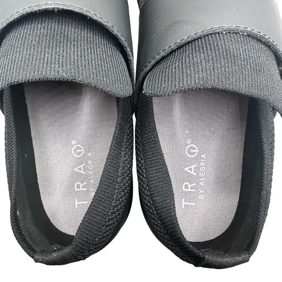 Traq by Alegria | Women | Qwik Black Comfort Slip-On Shoes | Size EU 43 US 12