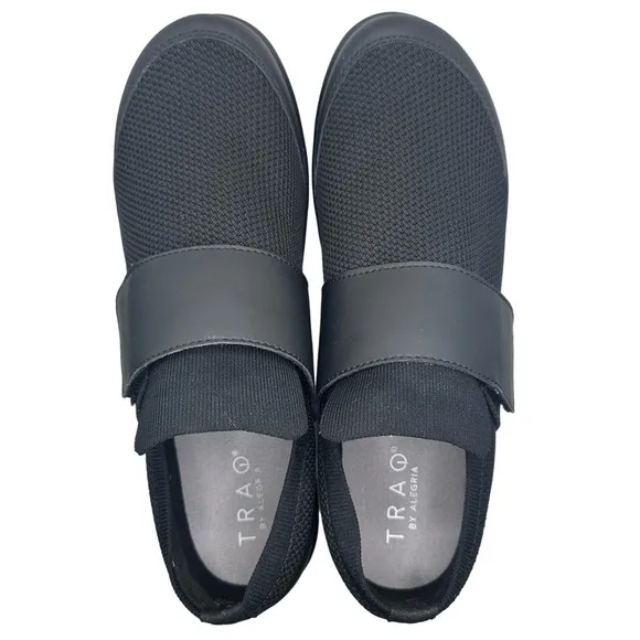 Traq by Alegria | Women | Qwik Black Comfort Slip-On Shoes | Size EU 43 US 12