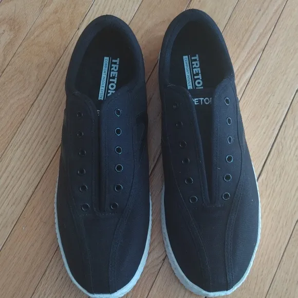 Tretorn Nylite plus canvas laceless slip on sneakers w comfort insole system