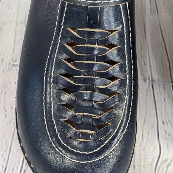 Troentorp Clogs, Wright Bastad Leather Slip On Closed Toe Non Slip Braid…