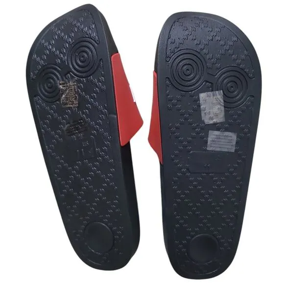 True Religion Weezy Sport Slides Men's 11, Red, Round Toe, Non-Slip, Slip On
