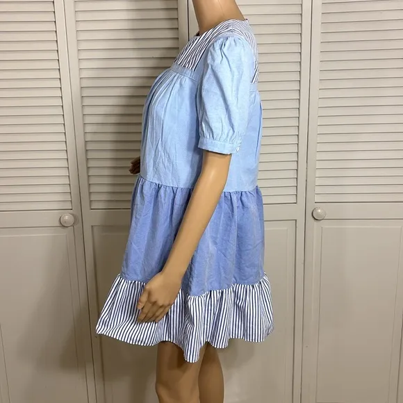 Tuckernuck Pomander Place Quinn Tier Mini Swing Dress XS
