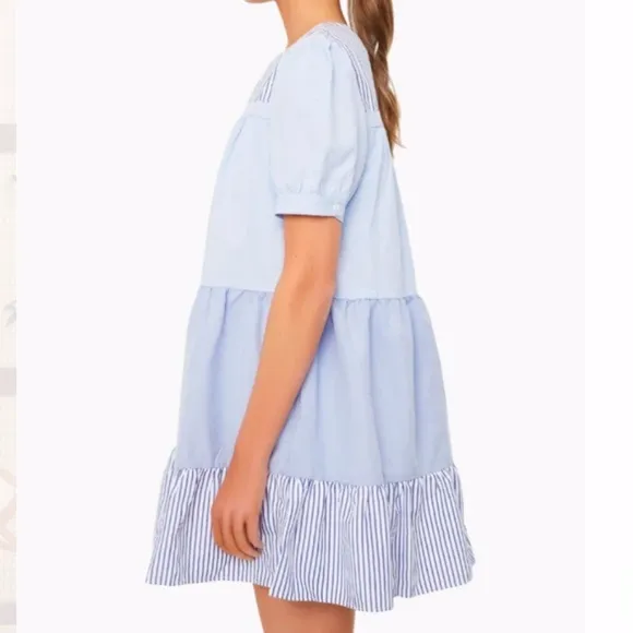 Tuckernuck Pomander Place Quinn Tier Mini Swing Dress XS