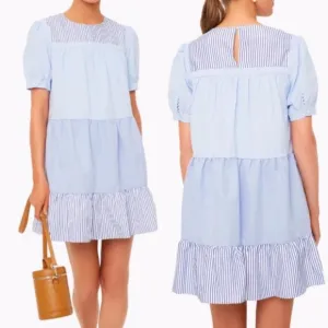 Tuckernuck Pomander Place Quinn Tier Mini Swing Dress XS