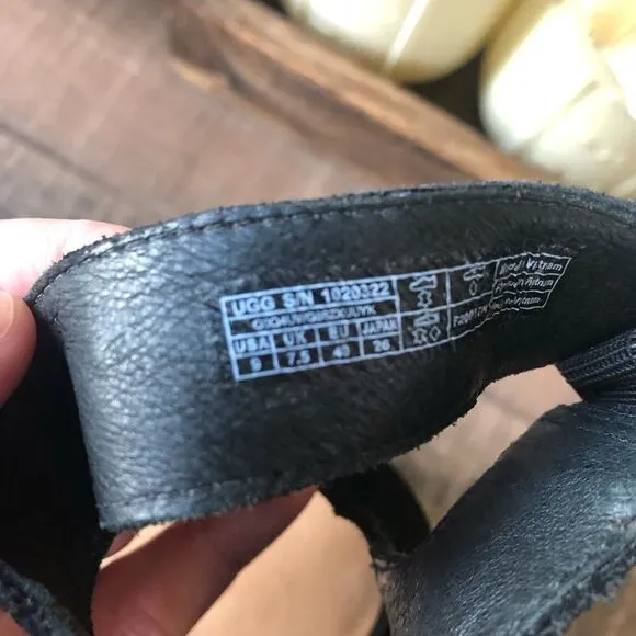 Ugg Aja Ankle Strap Block Heels